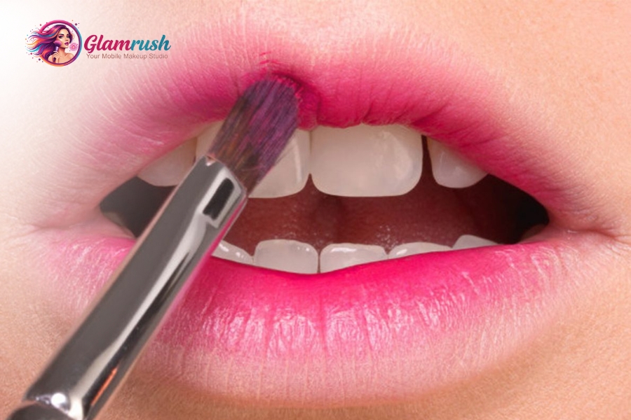 Blurred Lips Vs Bold Liner A Guide To NY Makeup Trends 4 Blending lip color outward creates the blurred effect.