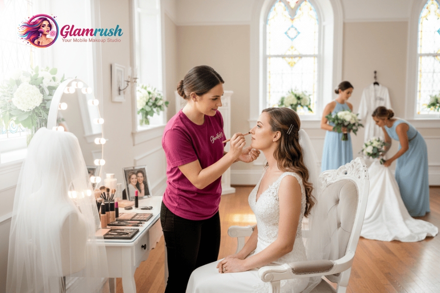Top Bridal Beauty Trends For Your At Home NY Look 2025 5 GlamRush mobile bridal makeup service NYC for 2025 looks.