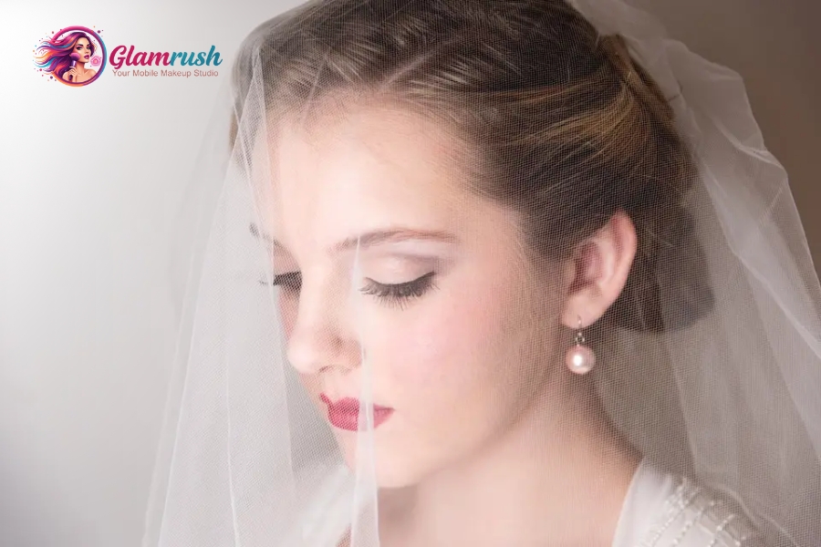 Top Bridal Beauty Trends For Your At Home NY Look 2025 3 Soft glam bridal look with defined eyes and contour.