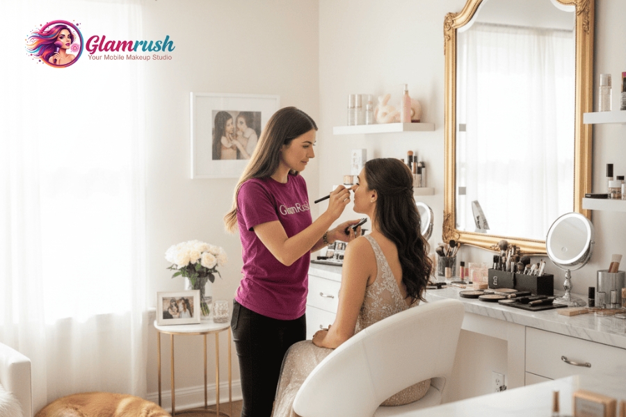 Your Premier Mobile Makeup Service At Home The Bronx 6 Book GlamRush at-home makeup artist in The Bronx, NY.